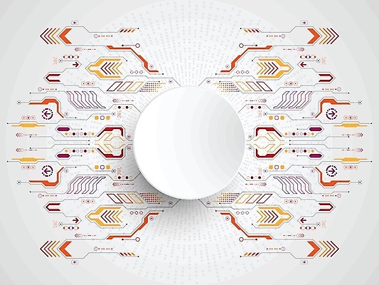 EPS 해외이미지 디자인 일러스트 추상 사람없음 그래픽 디지털 흰색 원형 해외202004 해외일러스트 도형 컬러 무늬 파일형식 벡터 이미지허브