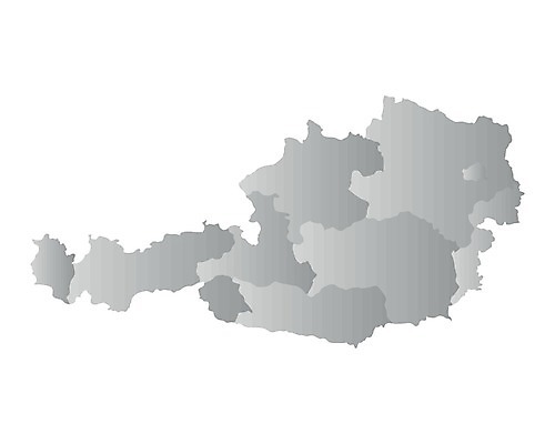 EPS 해외이미지 선 여행 백그라운드 지도 일러스트 회색 비엔나 오스트리아 윤곽 지역 고립 잘츠부르크 지리 해외202004 해외일러스트 유럽 컬러 파일형식 벡터 이미지허브