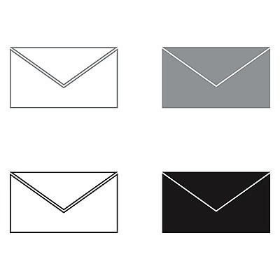 EPS 해외이미지 인터넷 일러스트 비즈니스 통신 봉투 새로움 세트 검은색 웹 회색 오픈 메시지 이메일 E 편지 고객 사인 윤곽 뉴스레터 주소 다운로드 편지쓰기 해외202004 해외일러스트 템플릿 알파벳 컬러 컨셉 기록 파일형식 벡터 이미지허브