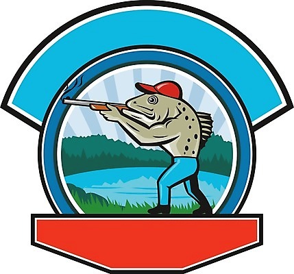 EPS 해외이미지 나무 호수 무기 야생동물 바다 일러스트 산 어류 그래픽 물 점 얼룩 원형 발사 복고 사냥 연어 사냥꾼 마스코트 송어 엽총 해외202004 해외일러스트 자연요소 도형 식물 동물 직업 수중동물 총 파일형식 벡터 이미지허브