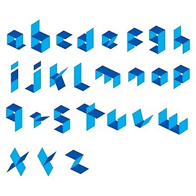 EPS 해외이미지 디자인 알파벳 영어 일러스트 타이포그라피 사람없음 파란색 세트 플랫 입체 소문자 조합형타이포 해외202004 해외일러스트 문자 컬러 파일형식 벡터 이미지허브