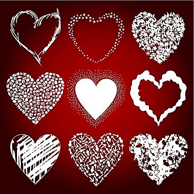 EPS 해외이미지 모양 디자인 여자 일러스트 발렌타인데이 사랑 미술 빨간색 컴퓨터 세트 하트 도움 수집 만취 심볼 클립 윤곽 조립 팬던트 해외202004 해외일러스트 감정 컬러 컨셉 데이이벤트 문화예술 사람 전자제품 술취함 파일형식 벡터 이미지허브