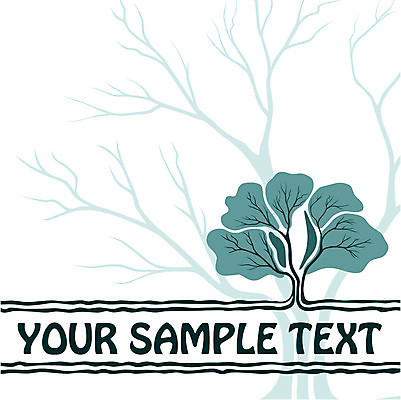 EPS 해외이미지 나무 백그라운드 일러스트 타이포그라피 사람없음 흰색 빈티지 청록색 해외202004 해외일러스트 식물 문자 컬러 컨셉 파일형식 벡터 이미지허브