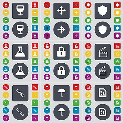 EPS 해외이미지 디자인 와인잔 일러스트 우산 모션 버튼 빨간색 초록색 파란색 컴퓨터 세트 노란색 디지털 자료 회색 정보 원형 플랫 접속 제비꽃 심볼 플라스크 사인 잠금 정사각형 심플 배지 멀티미디어 고립 소프트웨어 추 해외202004 해외일러스트 도형 꽃 컬러 술잔 실험기구 전자제품 보안 파일형식 벡터 이미지허브