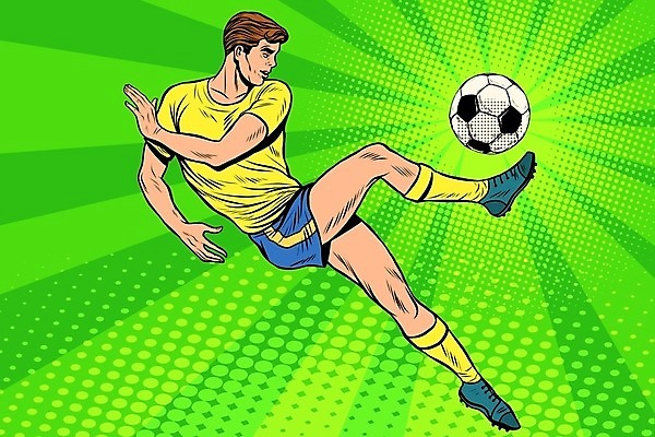 EPS 해외이미지 스포츠 생각 일러스트 공 축구선수 미술 사람 경기 여름 운동 점프 축구 힘 경쟁 수확 게임 점 엉덩이 만화 리더 복고 팝아트 코믹 승자 운동가 챔피언 팝 필승 스타일 해외202004 해외일러스트 계절 컨셉 농업 모션 놀이 문화예술 운동선수 건강 신체부위 구기 우승 그림 파일형식 벡터 산업 최고 이미지허브