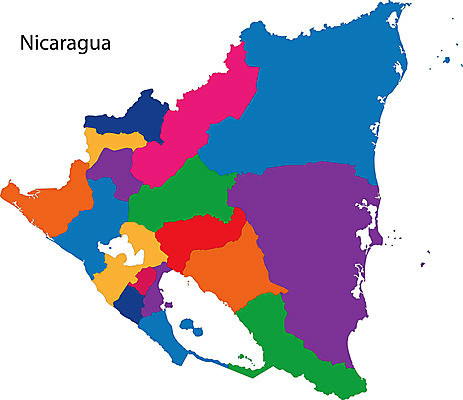 EPS 해외이미지 디자인 백그라운드 지도 일러스트 표면 추상 그래픽 컬러풀 미국 흰색 경계선 땅 자르기 묘사 윤곽 지역 니카라과 분할 스페인어 지도책 지리 해외202004 해외일러스트 선 컬러 북아메리카 무늬 모션 책 남아메리카 경계 파일형식 벡터 이미지허브
