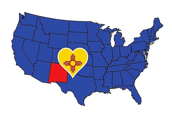 EPS 해외이미지 지도 일러스트 미술 그래픽 미국 깃발 그림 윤곽 고립 뉴멕시코 해외202004 해외일러스트 북아메리카 문화예술 파일형식 벡터 이미지허브