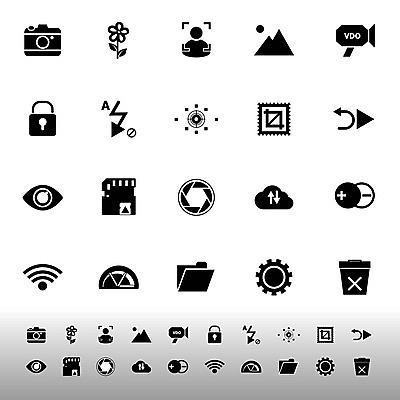 EPS 해외이미지 일러스트 조명 카메라 사진촬영 디지털카메라 심볼 사인 와이파이 설정 소프트웨어 필터 해외202004 해외일러스트 전자제품 촬영 무선인터넷 파일형식 벡터 이미지허브