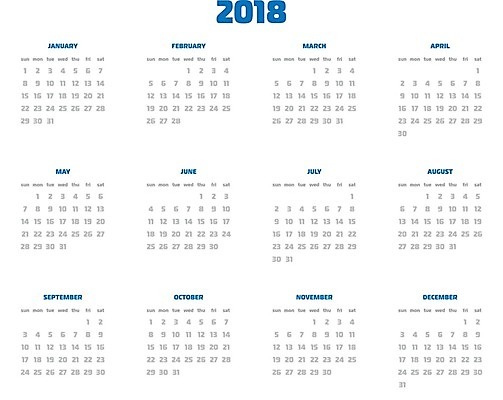 EPS 해외이미지 템플릿 디자인 배너 영어 벽 백그라운드 일러스트 비즈니스 텍스트 벽지 미래 새로움 이벤트 그래픽 파란색 세트 사무실 숫자 라벨 다이어리 검은색 달력 흰색 시간 신용카드 일주일 이름 날짜 계획 연도 심플 일요일 월 2018년 헤딩 해외202004 해외일러스트 문자 컬러 컨셉 프레임 금융 사무용품 축구 요일 파일형식 벡터 이미지허브