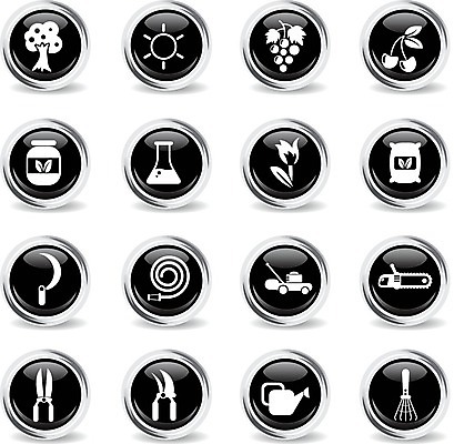 EPS 해외이미지 나무 꽃 가방 일러스트 포도 태양 금속 물뿌리개 튤립 원형 체리 심볼 플라스크 원예 호스 낫 갈퀴 전기톱 철강 해외202004 해외일러스트 자연요소 도형 식물 잡화 과일 재질 실험기구 취미 톱 파일형식 벡터 이미지허브