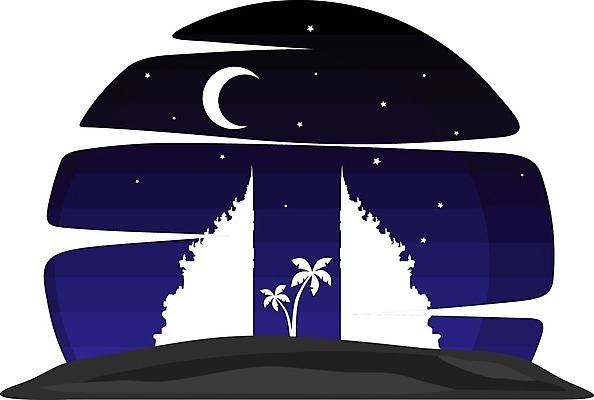 EPS 해외이미지 바다 섬 여행 일러스트 휴가 산 여름 일출 일몰 대문 발리 천국 해외202004 해외일러스트 계절 문 노을 인도네시아 파일형식 벡터 이미지허브