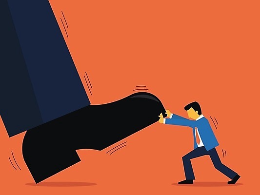 EPS 해외이미지 신발 컨셉 일러스트 비즈니스 사업가 힘 경쟁 레이싱 비즈니스맨 당기기 큼 만화 눈금 싸움 투자 거인 어려움 해외202004 해외일러스트 직업 남자 모션 시합 직장인 크기 파일형식 벡터 이미지허브