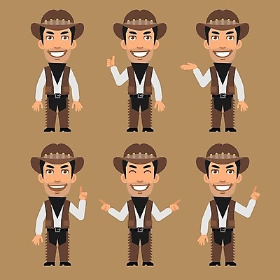 EPS 해외이미지 캐릭터 라이프스타일 손 디자인 옷 일러스트 손가락 미술 사람 그래픽 세트 미국 역사 플랫 카우보이 만화 수집 가득함 오브젝트 클립 마스코트 캐리커처 해외202004 해외일러스트 일러캐릭터 북아메리카 문화예술 생활 신체부위 그림 파일형식 벡터 이미지허브