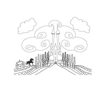 EPS 해외이미지 클립아트 나무 구름 실루엣 별 백그라운드 일러스트 교통시설 상상 하늘 동화 산 풍경 건물 탑 궁전 꿈 할로윈 황무지 중세 역사 낙서 만화 언덕 손그림 마차 공상 왕국 해외202004 해외일러스트 자연요소 식물 건축물 교통수단 교통 고건축 촬영기법 시설 파일형식 벡터 이미지허브