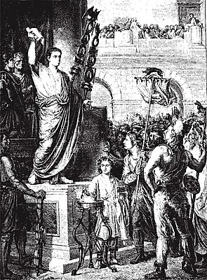 EPS 해외이미지 전통 남자 문화 무기 일러스트 미술 사람 검은색 수확 골동품 흰색 역사 그림 리더 판화 리옹 옛날 헌법 회원 해외202004 해외일러스트 컬러 농업 문화예술 법 파일형식 벡터 이미지허브