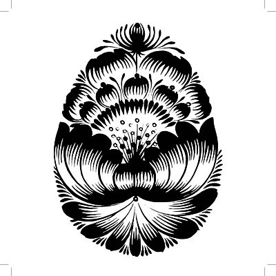 EPS 해외이미지 디자인 꽃 백그라운드 잎 일러스트 부활절 미술 사람없음 검은색 부활절계란 해외202004 해외일러스트 식물 기념일 컬러 문화예술 계란 파일형식 벡터 이미지허브