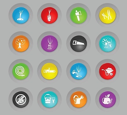 EPS 해외이미지 나무 일러스트 흙 수레 물뿌리개 붓 벌레 사과 양동이 심볼 물주기 원예 라임 도끼 호스 가터벨트 묘목 해외202004 해외일러스트 식물 곤충 과일 모션 취미 카트 벨트 파일형식 벡터 이미지허브