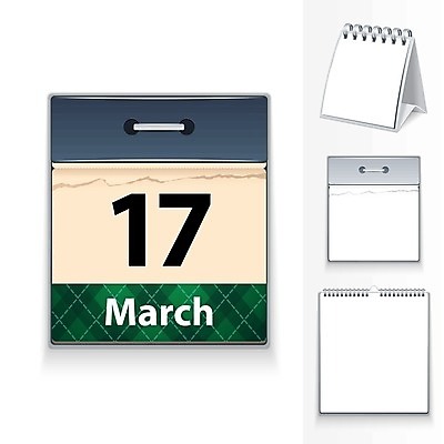 EPS 해외이미지 템플릿 종이 백그라운드 일러스트 프레임 금속 다이어리 봄 공백 달력 흰색 날짜 심볼 오브젝트 사인 페이지 월 고립 해외202004 해외일러스트 계절 컬러 재질 사무용품 파일형식 벡터 이미지허브