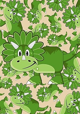 EPS 해외이미지 패턴 일러스트 뿔 만화 공룡 초식 해외202004 해외일러스트 무늬 파충류 파일형식 벡터 이미지허브