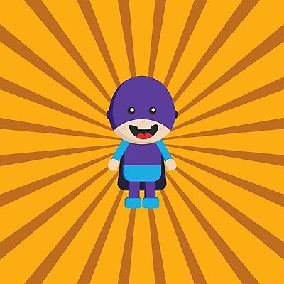 EPS 해외이미지 행복 어린이 일러스트 가면 미술 미소 소년 괴짜 플랫 망토 만화 코믹 영웅 멍청이 슈퍼히어로 해외202004 해외일러스트 남자 감정 컨셉 문화예술 표정 사람 파일형식 벡터 이미지허브