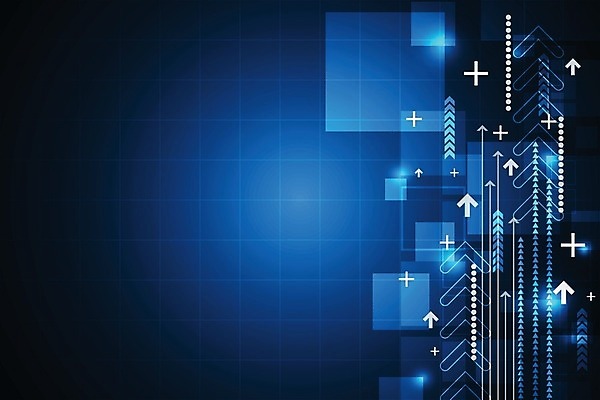 EPS 해외이미지 디자인 화살표 이동 컨셉 일러스트 추상 미래 사람없음 그래픽 파란색 디지털 플러스 해외202004 해외일러스트 기호 컬러 무늬 파일형식 벡터 이미지허브