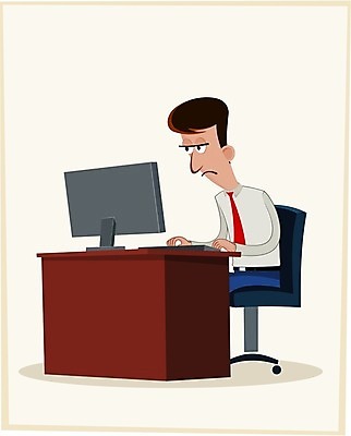 EPS 해외이미지 직업 일러스트 노동자 스트레스 피곤 앉기 컴퓨터 사무실 표현 업무 비즈니스맨 업무과다 야근 게으름 해외202004 해외일러스트 남자 컨셉 비즈니스 모션 전자제품 작업 직장인 파일형식 벡터 사람 이미지허브