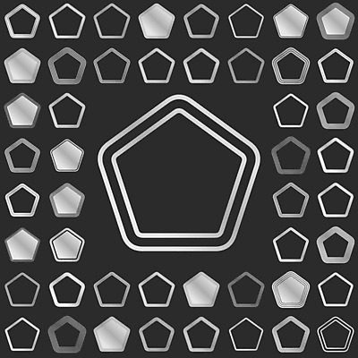 EPS 해외이미지 템플릿 디자인 선 곡선 일러스트 그래픽 빛 세트 금속 웹 줄무늬 플랫 은색 심볼 흔적 사인 신분 5 네비게이션 UI 엘리먼트 오각형 철강 폴리곤 미니멀리스트 미니멀 해외202004 해외일러스트 도형 컬러 무늬 인터넷 재질 숫자 파일형식 벡터 이미지허브
