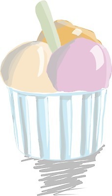 EPS 해외이미지 일러스트 아이스크림 사람없음 달콤 담기 딸기맛 바닐라맛 오렌지맛 컵아이스크림 해외202004 해외일러스트 모션 딸기 디저트 맛 파일형식 벡터 이미지허브