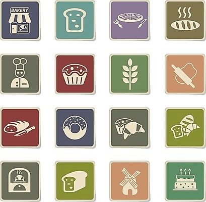 EPS 해외이미지 종이 빵 스티커 일러스트 피자 라벨 케이크 빵집 칼 도넛 심볼 반죽 밀대 원뿔 판지 방앗간 용광로 제빵사 해외202004 해외일러스트 도형 직업 음식 주방용품 디저트 프레임 패스트푸드 서양음식 상점 파일형식 벡터 이미지허브