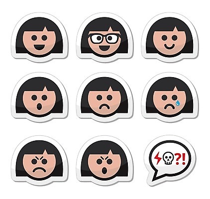 EPS 해외이미지 캐릭터 여자 행복 감정 안경 얼굴 어린이 말풍선 스티커 일러스트 추상 미소 웃음 사람 픽토그램 라벨 검은색 외침 슬픔 분노 표현 원형 괴짜 어플리케이션 울음 만화 스마트 심볼 눈물 사인 긍정 배지 이모티콘 앞머리 지능 아바타 사용자 해외202004 해외일러스트 일러캐릭터 도형 헤어스타일 잡화 컬러 컨셉 무늬 프레임 표정 신체부위 소리 파일형식 벡터 이미지허브