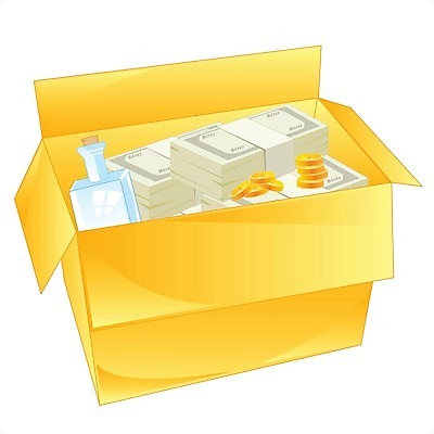 EPS 해외이미지 지폐 돈 일러스트 비즈니스 금융 상자 노란색 동전 마개 오픈 재산 황금 오브젝트 흰배경 팩 판지 용량 해외202004 해외일러스트 컬러 백그라운드 경제 화장품 뚜껑 흰색 파일형식 벡터 이미지허브