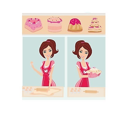 EPS 해외이미지 드레스 옷 여자 음식 분홍색 일러스트 주택 오리 실내 요리 사람 내부 쿠키 케이크 주방 요리사 앞치마 사막 액체 사발 컵케이크 굽기 먹기 크림 준비 주부 복고 반죽 머핀 점심식사 채찍 해외202004 해외일러스트 직업 빵 컬러 모션 조류 디저트 건물 식사 사기그릇 구이 파일형식 벡터 이미지허브
