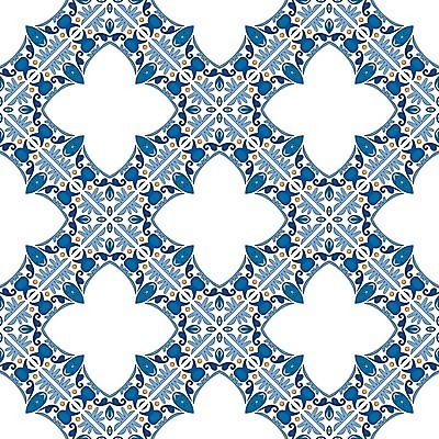 EPS 해외이미지 전통 디자인 패턴 오렌지 일러스트 벽지 추상 장식 파란색 흰색 포르투갈 타일 묘사 정사각형 모자이크 스페인어 아라베스크 엘리먼트 튀니지 해외202004 해외일러스트 도형 유럽 컬러 무늬 과일 아프리카 파일형식 벡터 이미지허브