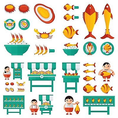 EPS 해외이미지 모양 동물 디자인 야생동물 음식 바다 백그라운드 일러스트 자연 쟁반 건강 어류 빨간색 파란색 강 세일 검은색 흰색 심볼 해산물 심플 탱크 고립 해외202004 해외일러스트 컬러 수중동물 생태계 파일형식 벡터 이미지허브