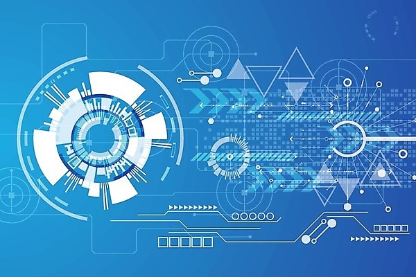 EPS 해외이미지 디자인 컨셉 일러스트 추상 미래 사람없음 그래픽 파란색 디지털 해외202004 해외일러스트 컬러 무늬 파일형식 벡터 이미지허브