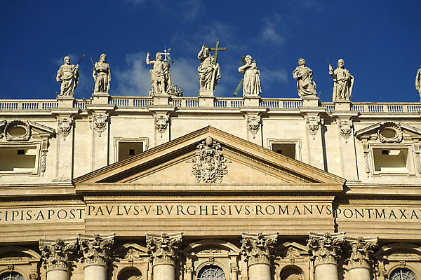 포토 JPG 해외이미지 주간 건축물 건축양식 하늘 풍경 사람없음 야외 이탈리아 로마 바실리카 성베드로대성당 해외202004 사도궁 해외포토 자연요소 건축 유럽 궁전 바티칸 파일형식 이미지허브