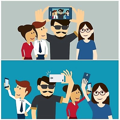 EPS 해외이미지 라이프스타일 손 디자인 행복 얼굴 일러스트 모바일 미소 사람 그래픽 친구 스마트폰 핸드폰 유행 카메라 사진촬영 흰색 그룹 플랫 전화기 스마트 그림 슛 셀프 소셜 힙스터 해외202004 해외일러스트 패션 감정 컬러 컨셉 관계 표정 생활 신체부위 전자제품 스마트기기 촬영 파일형식 벡터 이미지허브
