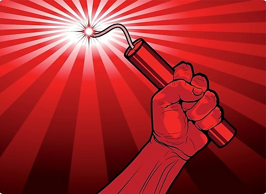 EPS 해외이미지 손 무기 일러스트 빨간색 힘 주먹 광선 분노 폭력 막대기 위험 폭발물 폭탄 위협 공포 반항 연소 혁명 다이너마이트 항의 해외202004 해외일러스트 감정 컬러 컨셉 모션 신체부위 사회이슈 파일형식 벡터 이미지허브