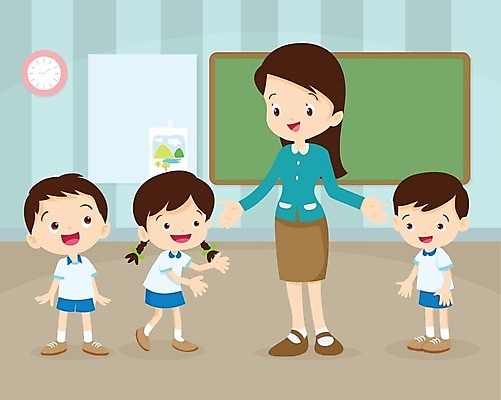 EPS 해외이미지 학생 여자 교육 남자 어린이 일러스트 교실 학교 수업 소녀 소년 여러명 성인 교사 칠판 신학기 해외202004 해외일러스트 직업 다수 사람 파일형식 벡터 이미지허브