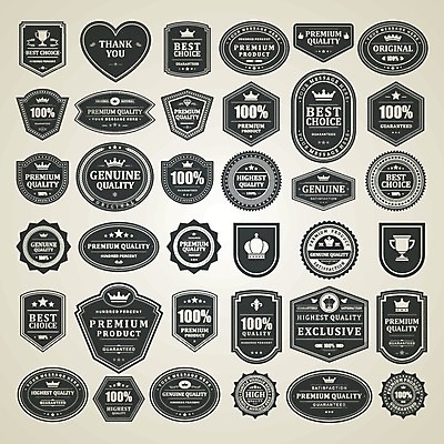 EPS 해외이미지 스티커 일러스트 사람없음 세트 라벨 빈티지 해외202004 해외일러스트 컨셉 프레임 파일형식 벡터 이미지허브