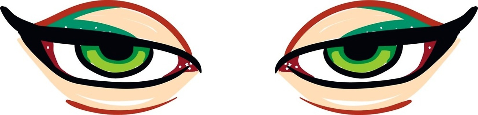 EPS 해외이미지 학생 응시 일러스트 성인 초록색 힘 관찰 오픈 눈동자 눈썹 속눈썹 그림 시력 날카로움 비전 붓꽃 닌자 해외202004 해외일러스트 시선 꽃 얼굴 컬러 모션 사람 눈_신체부위 파일형식 벡터 이미지허브