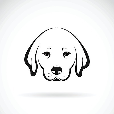 EPS 해외이미지 일러스트 사람없음 반려동물 검은색 흰색 개 강아지 래브라도리트리버 해외202004 해외일러스트 동물 컬러 포유류 리트리버 파일형식 벡터 이미지허브