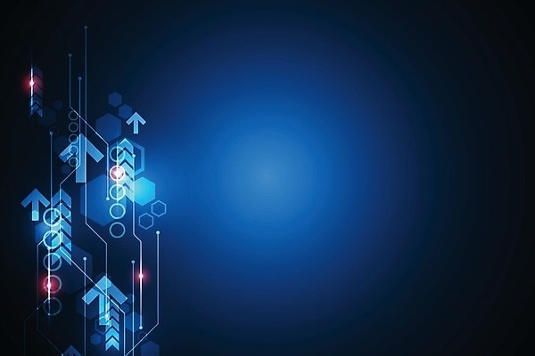 EPS 해외이미지 디자인 화살표 컨셉 일러스트 추상 미래 사람없음 그래픽 파란색 디지털 해외202004 해외일러스트 컬러 무늬 파일형식 벡터 이미지허브