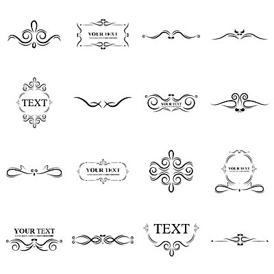 EPS 해외이미지 곡선 일러스트 프레임 사람없음 세트 그림 복고 고딕 바로크 빅토리아 해외202004 해외일러스트 선 파일형식 벡터 이미지허브 이미지허브