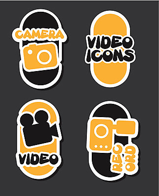 EPS 해외이미지 산업 일러스트 통신 놀이 새로움 이벤트 세트 노란색 라벨 카메라 디지털 검은색 쪽지 사진촬영 장비 땅 영화관 필름 심볼 영화 슛 장면 동영상 멀티미디어 부정적 소셜 해외202004 해외일러스트 감정 컬러 컨셉 문화예술 프레임 전자제품 촬영 극장 파일형식 벡터 이미지허브