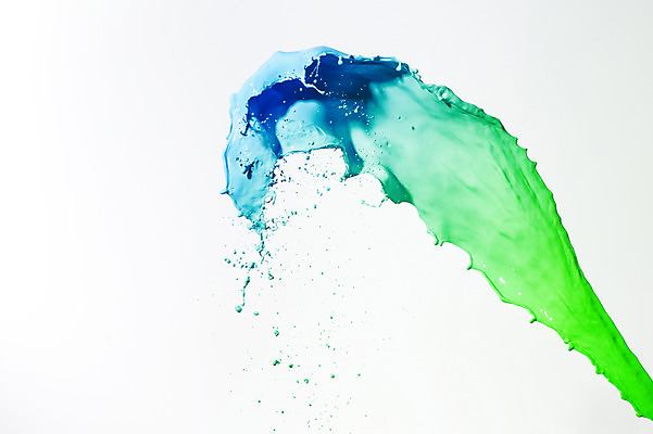 포토 JPG 스튜디오촬영 컬러 하늘색 백그라운드 컨셉 실내 순간포착 사람없음 초록색 페인트 액체 떨어짐 혼합 액체표현 국내포토 촬영기법 내부 파란색 파일형식