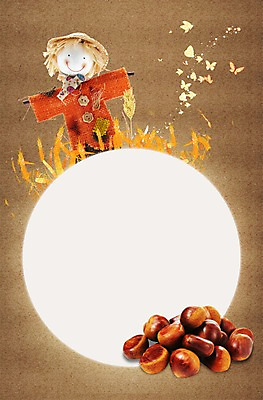 PSD 편집 편집이미지 계절 프레임 풍경 사람없음 보름달 가을 밤 허수아비 벼이삭 이미지편집 농업 견과류 달 이삭 파일형식