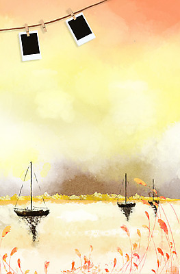 PSD 편집 편집이미지 계절 프레임 갈대 풍경 사람없음 강 가을 돛단배 기념사진 이미지편집 식물 배_교통 파일형식