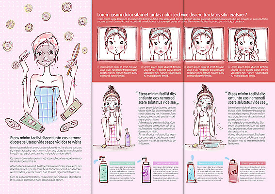 PSD 템플릿 편집 우먼라이프 표지디자인 북디자인 여자 내지 리플렛 백그라운드 북커버 3단접지 사람 팜플렛 여러명 상반신 성인 뷰티 머리띠 세수 피부관리 손거울 팩 클렌징 세숫대야 클렌징폼 여자만 성인여자만 성인만 이미지템플릿 라이프스타일 다수 장신구 청결 화장품 거울 세안용품 파일형식