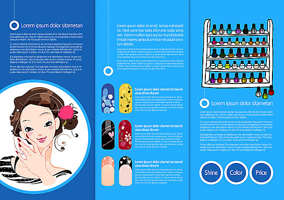 PSD 템플릿 편집 우먼라이프 표지디자인 북디자인 여자 내지 리플렛 백그라운드 북커버 3단접지 선반 한명 사람 팜플렛 상반신 성인 뷰티 화장품 네일아트 손톱 매니큐어 여자만 여자한명만 성인여자만 성인만 이미지템플릿 1 라이프스타일 손 가구 파일형식